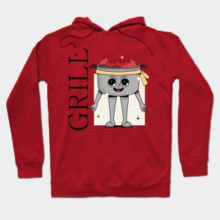 Hand Drawn Grill Funny Hoodie